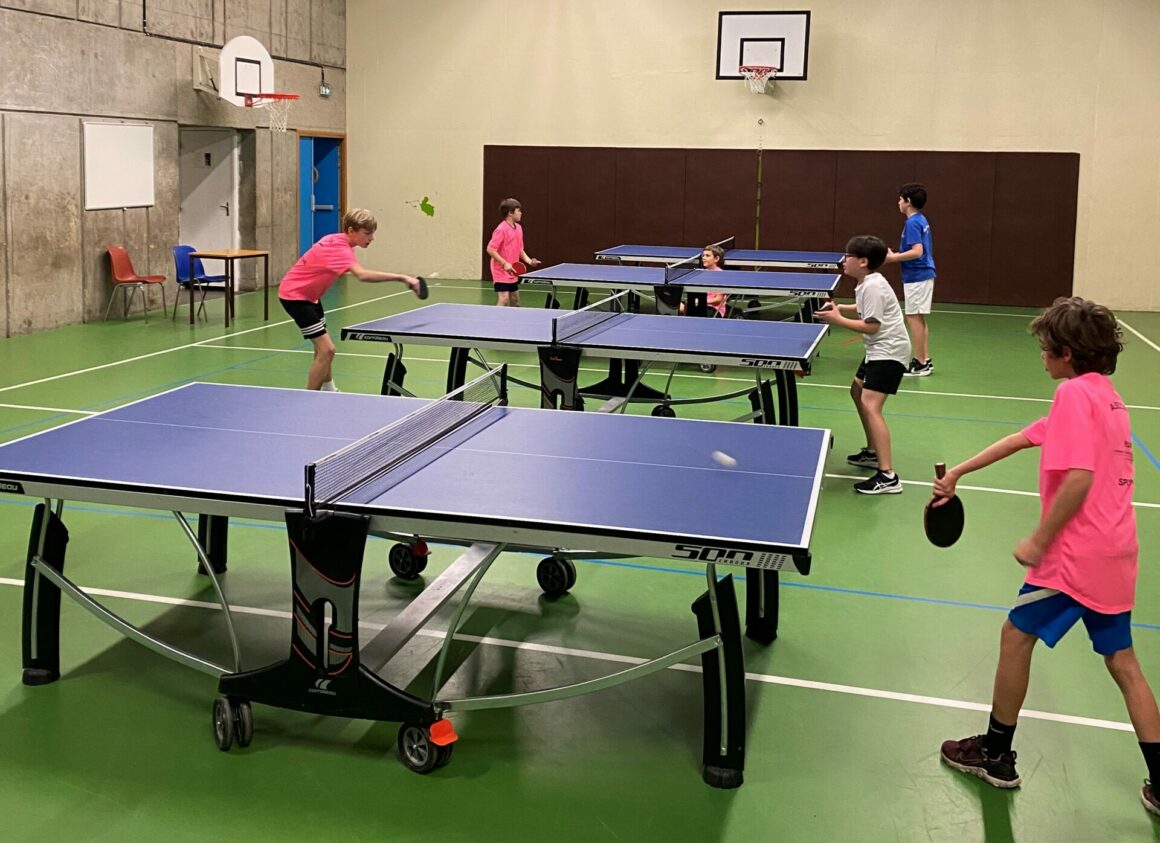 Compétitions de tennis de table au collège Stanislas