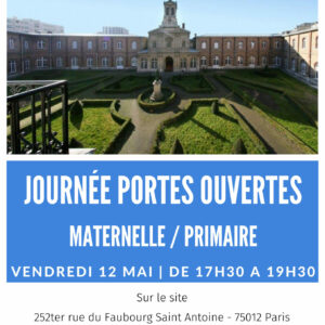 Portes Ouvertes 12 mai maternelle/primaire