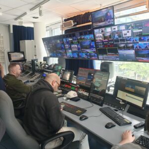 Visite des studios de France Médias Monde